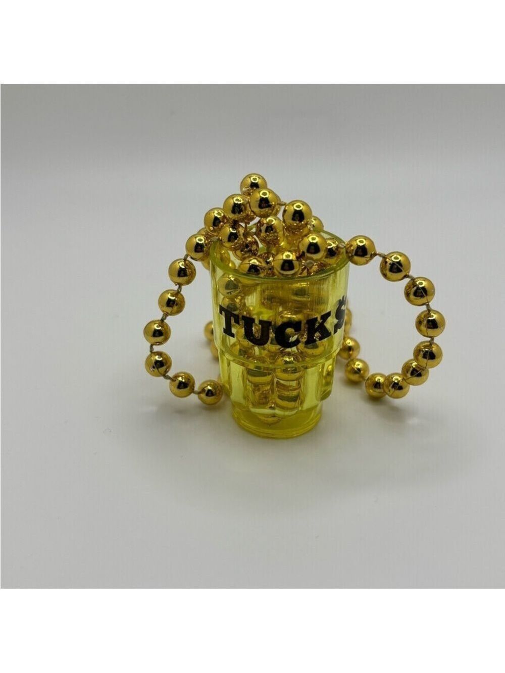 ✨5/$25✨ Yellow Shot Glass with Gold Beads
